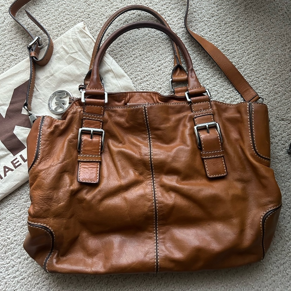 Michael Kors Camel Leather Purse - Picture 2 of 9